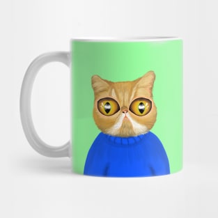 Big-Eyed Cute Kitty Cat Mug